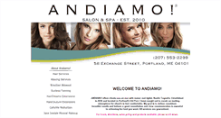 Desktop Screenshot of andiamosalonandspa.com
